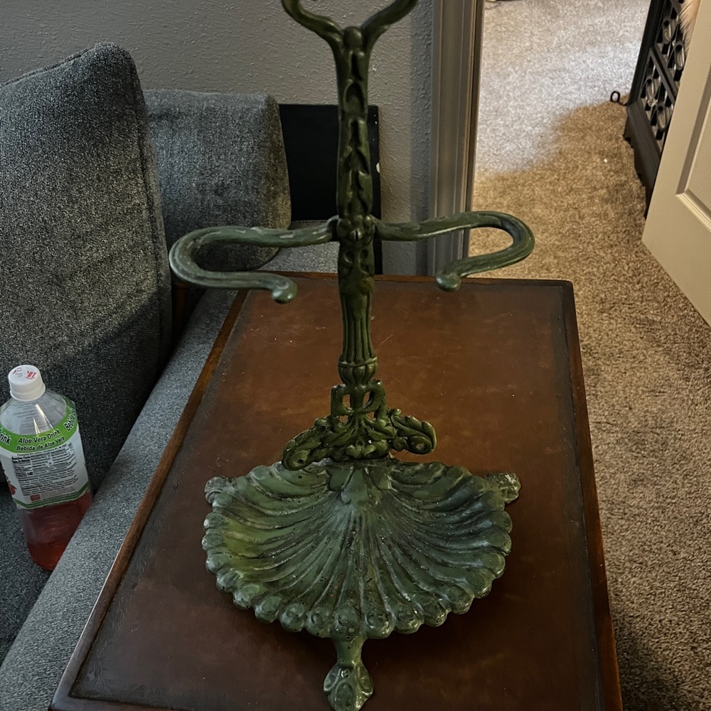 Vintage Green Metal Stand
